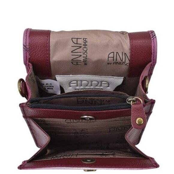 Anna Sugar Skull Leather Flap Convertible Crossbody Bag - Picture 4 of 8